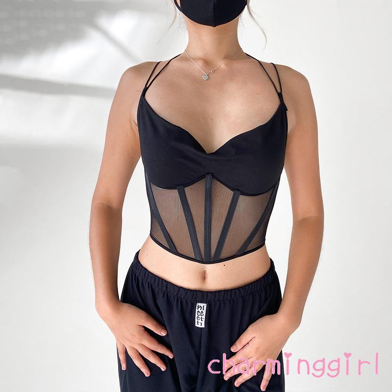 Áo Yếm Cổ Chữ V Gợi Cảm Cho Nữ