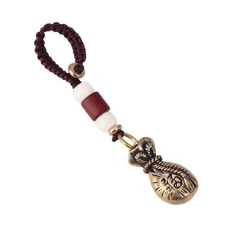 Móc Khóa Cầu May Mắn In Chữ Lucky to Ward off Evil Pixiu Chính Hãng Dùng Làm Quà Tặng Dành Cho Nam Và Nữ