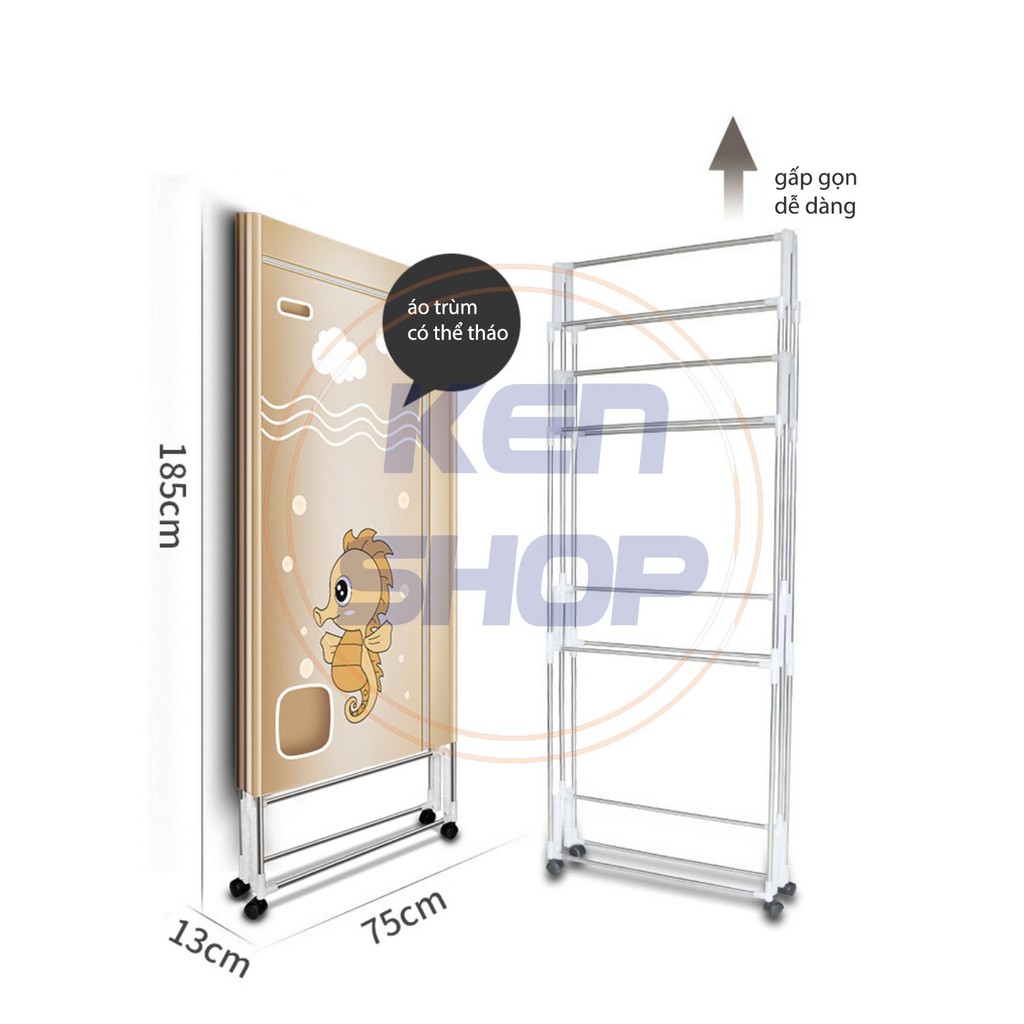 Tủ sấy quần áo 2000W Hàng Hiệu, sấy siêu nhanh màn hình cảm ứng, ion khử khuẩn. Gấp gọn