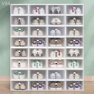Hộp đựng giày có ngăn kéo dày trong suốt hiện vật tổ chức tủ bằng nhựa để tiết kiệm diện tích