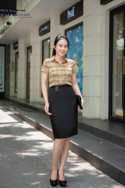 Áo Sơ Mi Cổ Đức- Áo Sơ Mi Cộc Ngắn Tay MC fashion Họa Tiết Kẻ Bbr A665 và A649