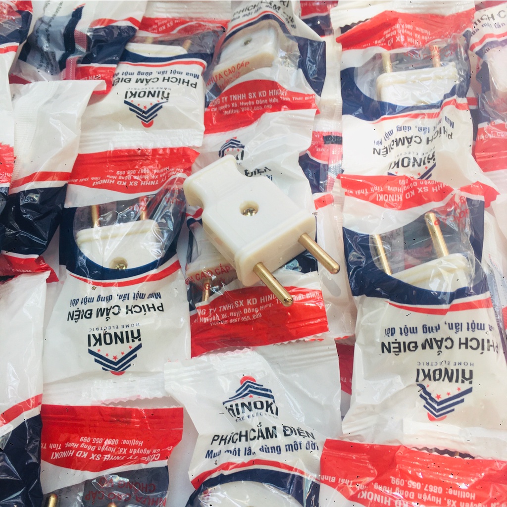 Phích cắm điện âm dương HINOKI phích cắm chịu tải cao 6A