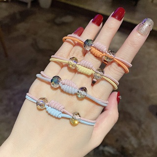 Dây Cột Tóc Đính Hạt Pha Lê Đơn Giản Cho Nữ
