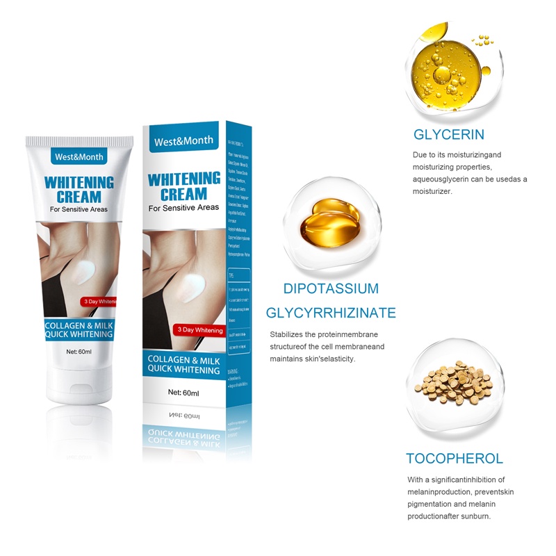 Kem làm trắng vùng kín / làm trắng vùng háng 60ml