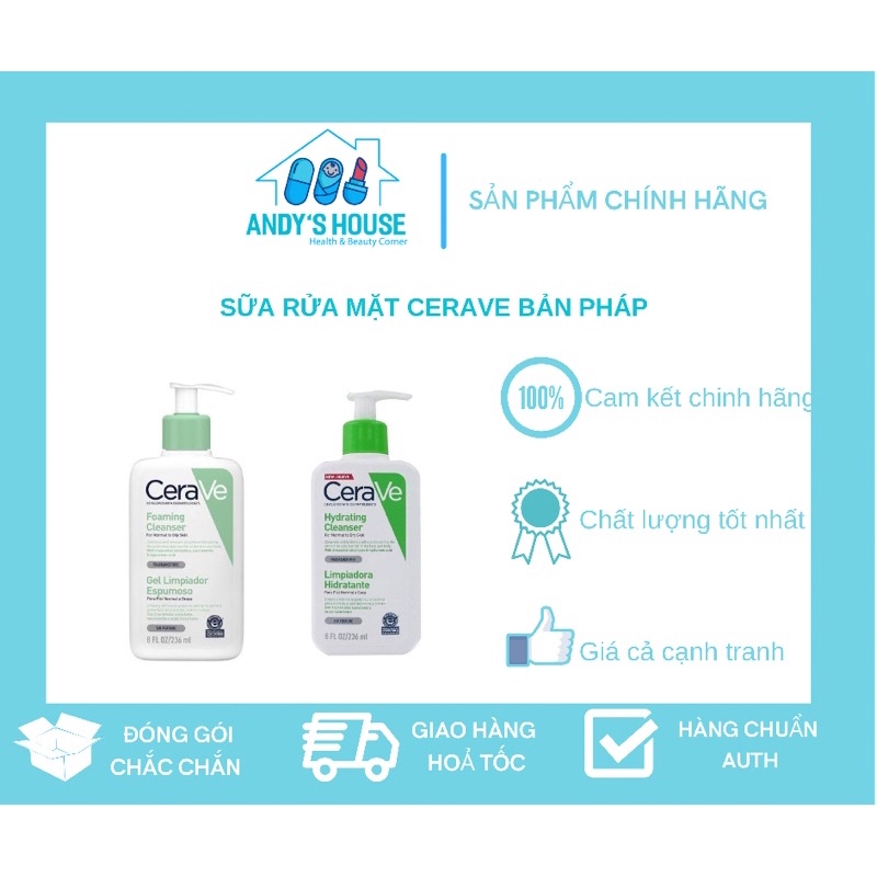 Sửa Rửa Mặt Cerave 236ml