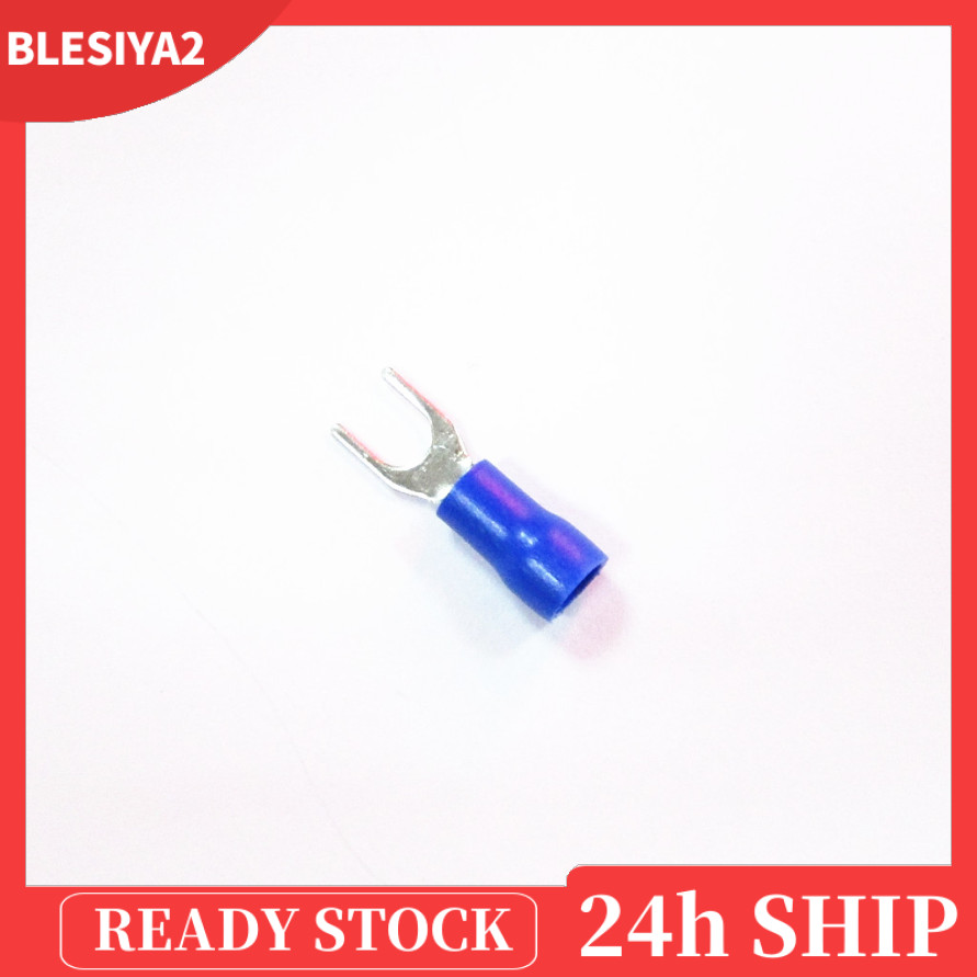 [BLESIYA2]150pcs Crimping Wire Spade Fork Terminal Connector U Shape SV2-3.2