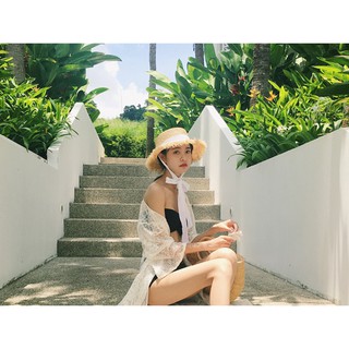 Mũ rơm quai trơn ulzzang