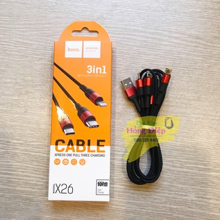 Cáp 3 Đầu Hoco X26