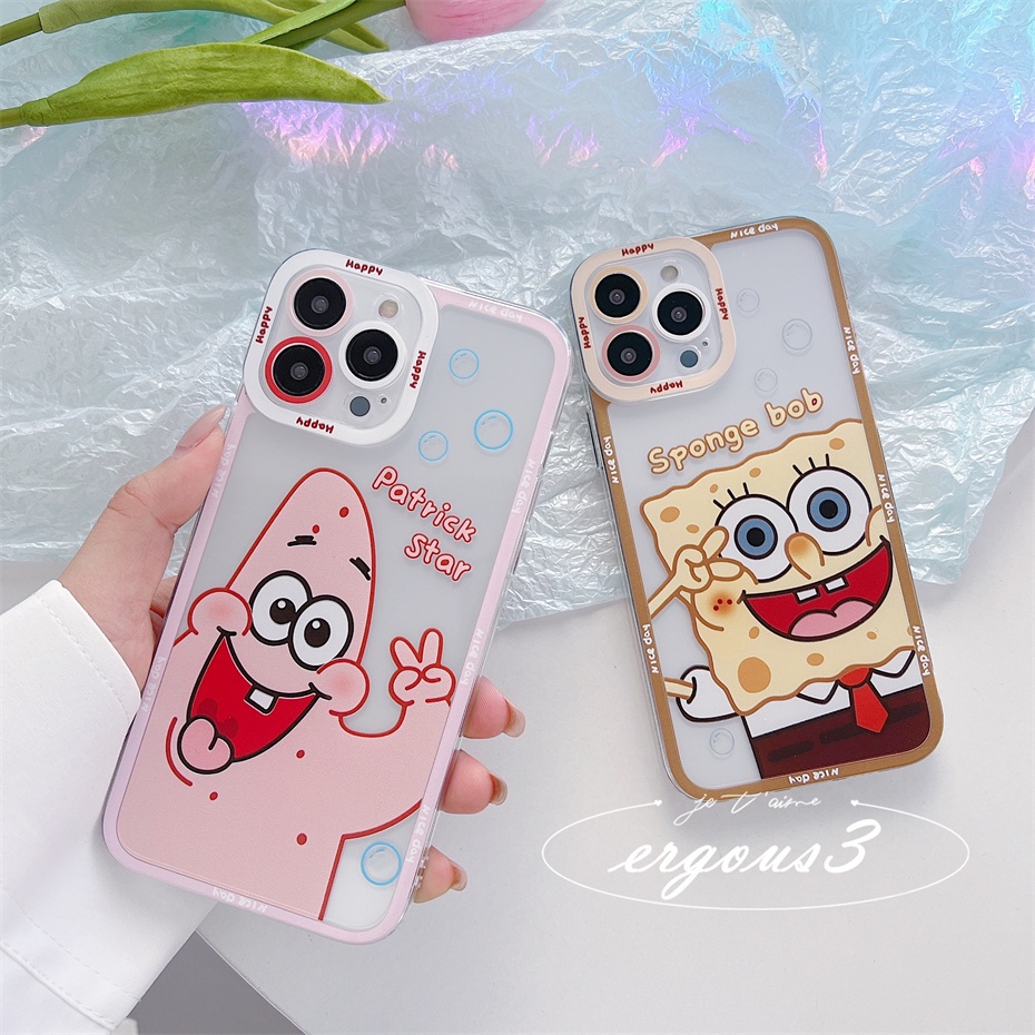 Ốp Điện Thoại Hình SpongeBob Cho Samsung A13 A23 A53 A33 A03s A72 A52 A32 A22 A12 A21s A71 A51 A50s A30s A30 A20 S22 S21 Ultra S21 S21 FE