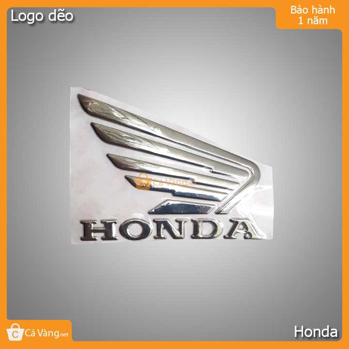 Logo trang trí xe máy chữ nỗi Honda và biểu tượng cánh chim