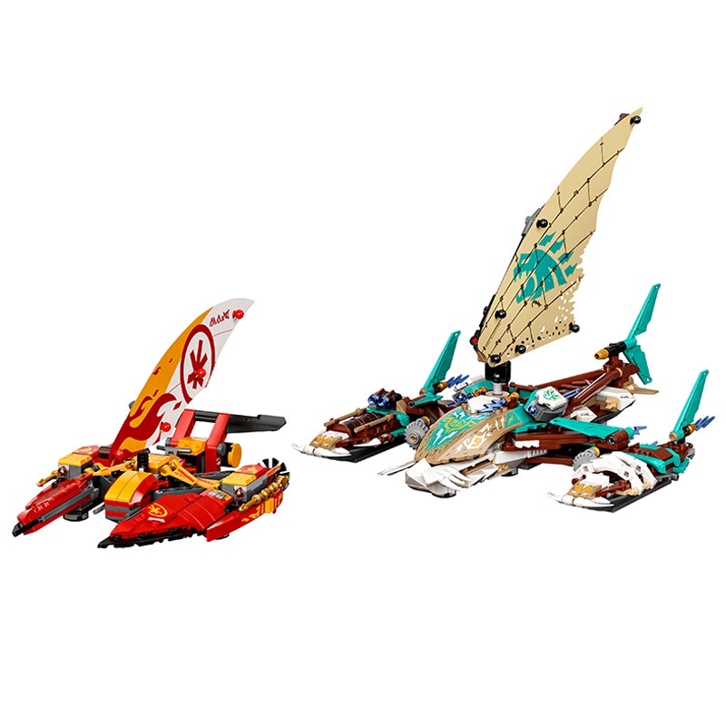 LẮP RÁP XẾP HÌNH NINJAGO 60040- TRẬN CHIẾN TRÊN BIỂN CATAMARAN CỦA KAI
