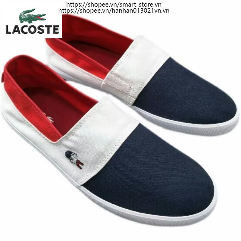 Giày Lười Vải cá sấu lacoste Thời Trang Mới 2023 Dành Cho Nam [CHÂN MẬP NÊN ĐẶT LỚN HƠN 1 SIZE]