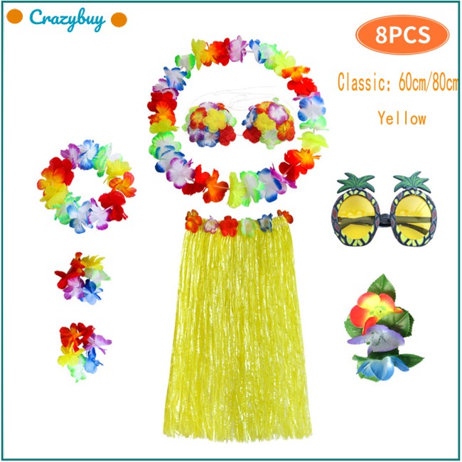 Bộ 8 Món Đồ Hóa Trang Hula Hawaii Quyến Rũ Cho Nữ | BigBuy360 - bigbuy360.vn