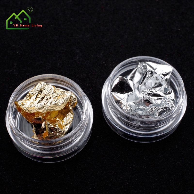 Hộp Lá Nhôm Màu Vàng Siêu Mỏng Dùng Trang Trí Móng Nghệ Thuật