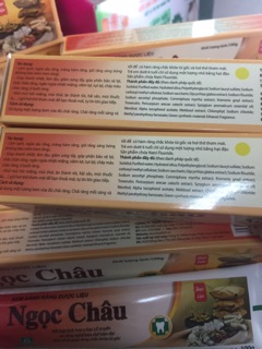 Kem đánh răng NGỌC CHÂU( lên giá)