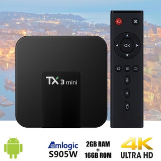 Android Tivi Box TX3 Mini Phiên Bản 2G Ram Và 16G Bộ Nhớ Trong - BH 2 Năm, MyK+, AndroidTV