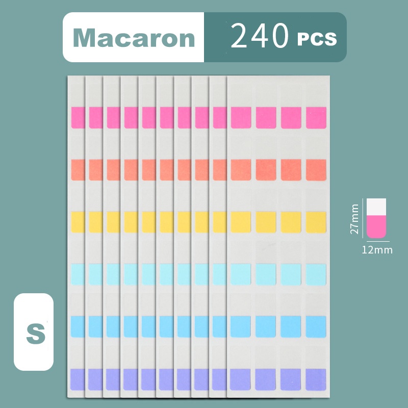 Nhãn Dán Đánh Dấu Trang Sách Màu Sắc Macaron Xinh Xắn