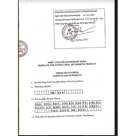 GEL RỬA MẶT THIÊN NHIÊN CHIẾT XUẤT TỪ KHỔ QUA VÀ TINH CHẤT TRÀ XANH MẸ KEN