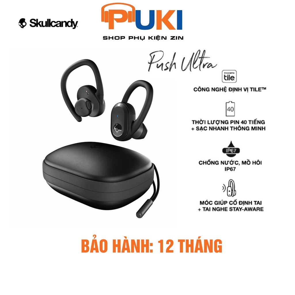 Tai Nghe Bluetooth Skullcandy Push Ultra True Wireless - Tai nghe earbuds không dây