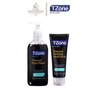 Combo Gel rửa mặt than hoạt tính 200ml + Kem tẩy da chết than hoạt tính 75ml