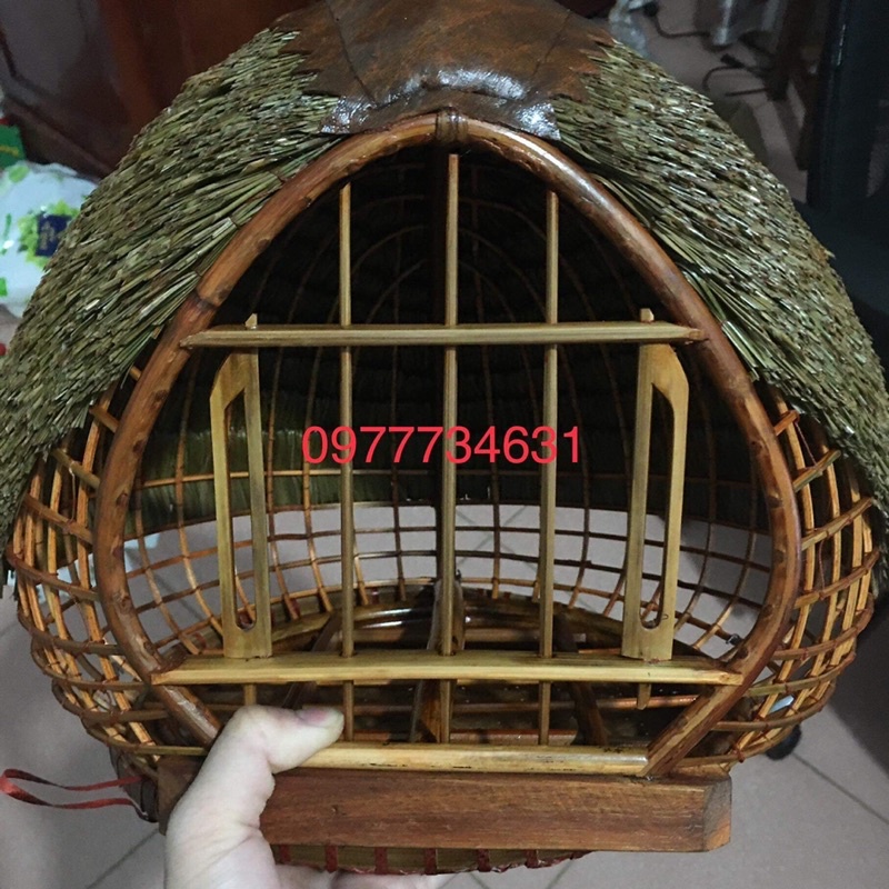 Lồng Chim Cu gáy quả đào lợp lá Thông cao cấp