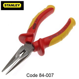Kìm mỏ nhọn VDE cách điện 1000V 8"/200mm Stanley 84-007