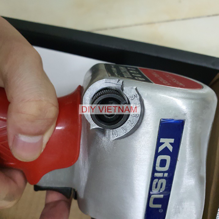 Máy vặn ốc 2 búa 1/2 inh hãng KOURITSU Nhật Bản dùng khí nén lực siết 680 Nm