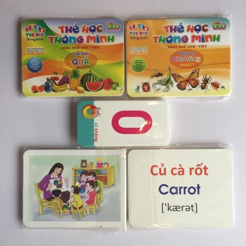 THẺ HỌC 16 CHỦ ĐỀ CHO BÉ YÊU PHÁT TRIỂN TƯ DUY