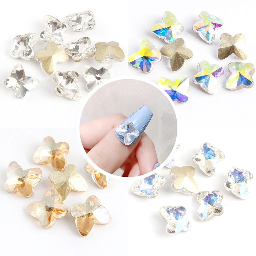 Móng Tay Hình Bướm Xinh Xắn|Tự Làm 3D|Phụ Kiện Làm Móng Nghệ Thuật