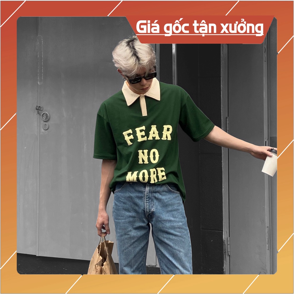 ( Mã PL08 : FEAR ) Áo POLO trơn nam nữ phong cácH TEEN