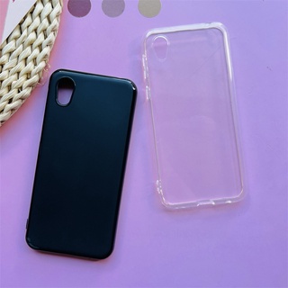 Ốp điện thoại tpu dẻo mặt nhám màu đen thời trang cho sharp android one s5 shv43