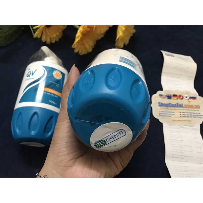 KEM DƯỠNG DA QV Intensive Cream 500G - Kem DƯỠNG ẨM ĐẬM ĐẶC giúp ngăn ngừa và làm dịu DA RẤT KHÔ