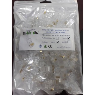 Hạt mạng IT LINK RJ45 8P8C PLUG CAT5 GOLD