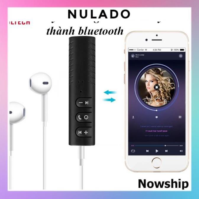 Adapter chuyển đổi tai nghe, loa cắm dây thành Bluetooth không dây NULADO