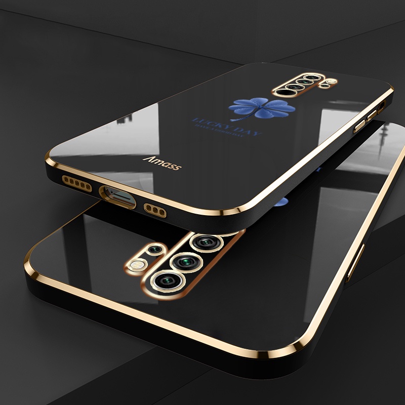 Ốp Điện Thoại Silicon Mạ Viền Đơn Giản Sang Trọng Cho Xiaomi Redmi Note 8 2021 Note 8 Pro