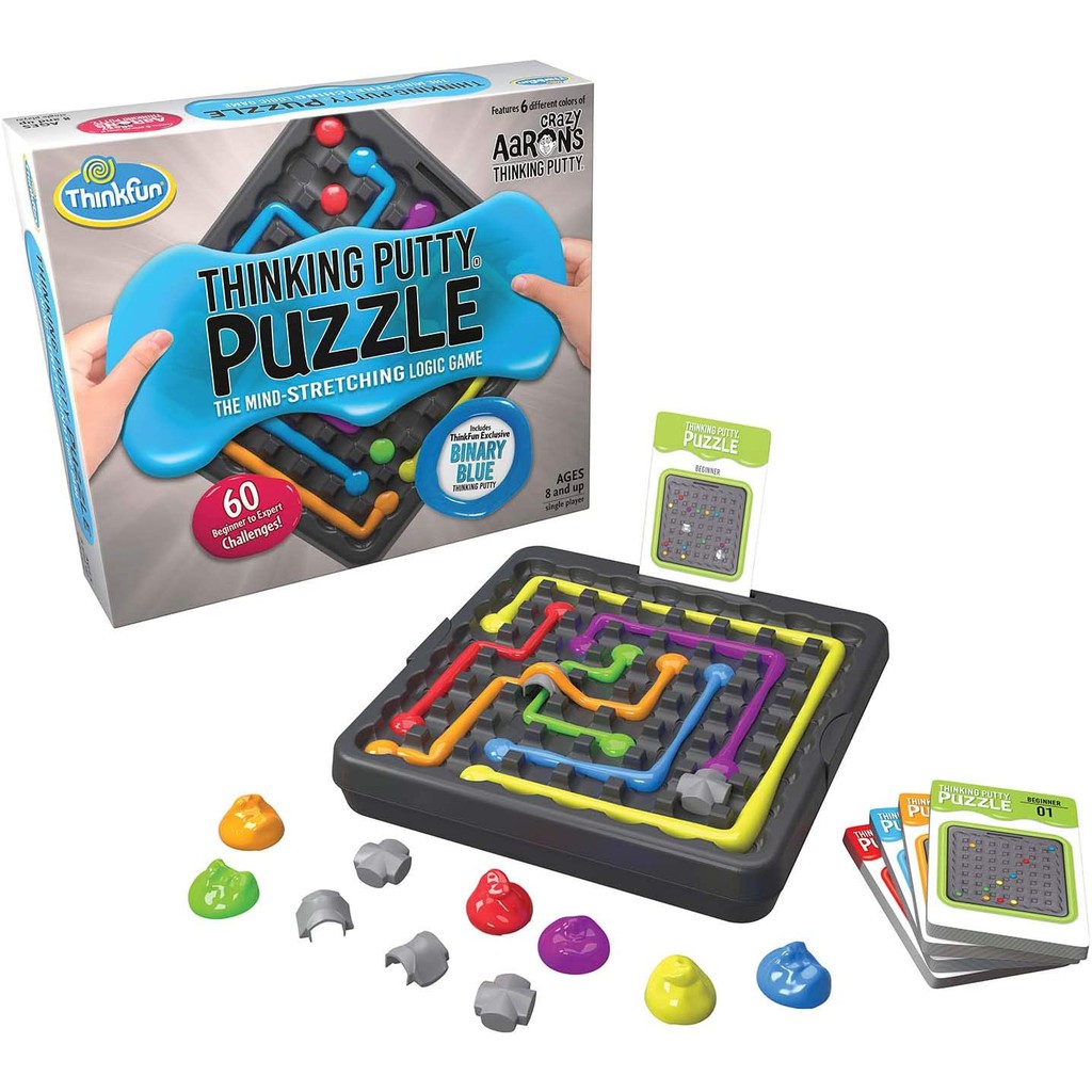 ĐỒ CHƠI TƯ DUY GIẢI MÃ MÊ CUNG ĐẤT SÉT (THINKFUN AND CRAZY AARON'S THINKING PUTTY PUZZLE AND STEM TOY)