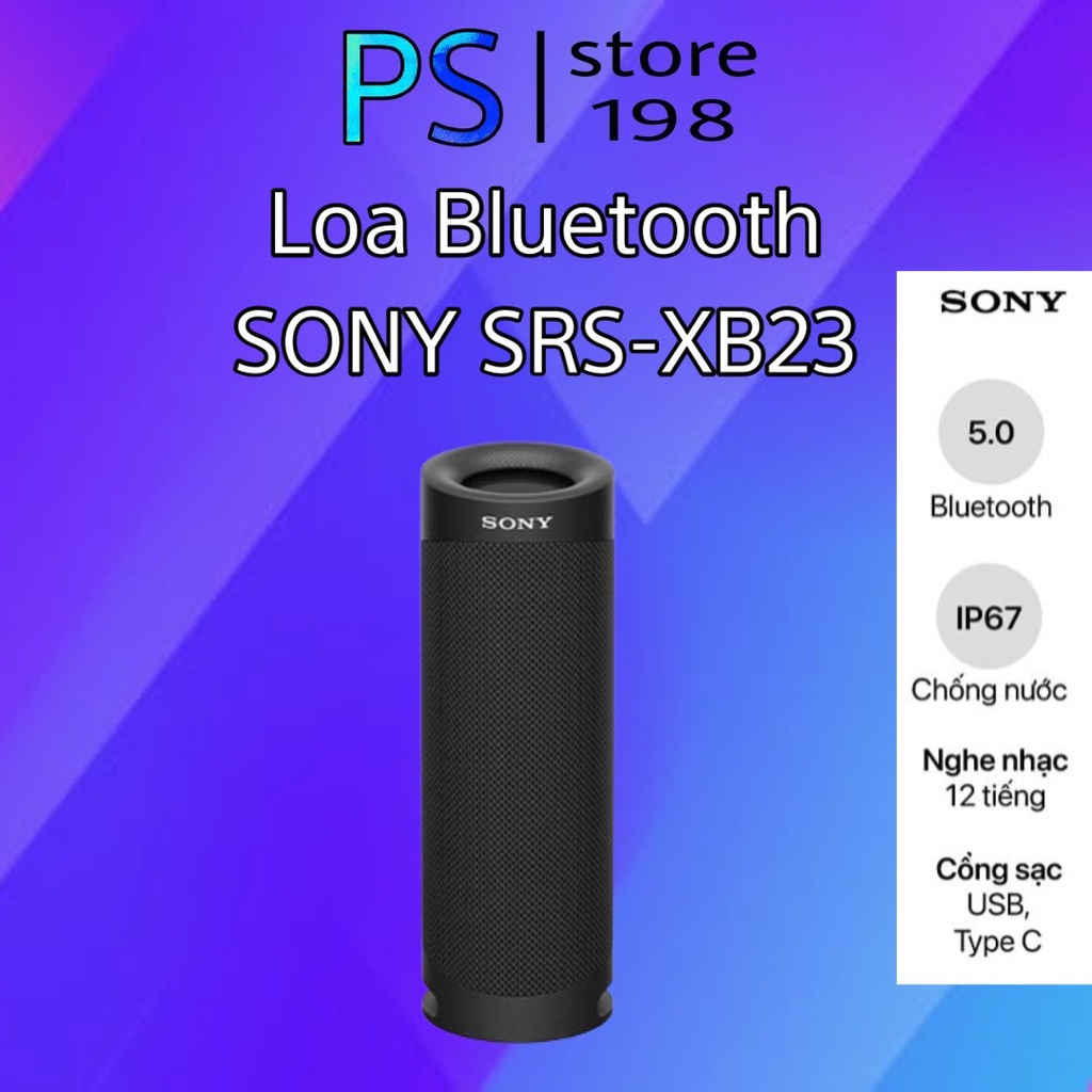 Loa Bluetooth SONY SRS-XB23- Chính Hãng Bảo Hành 12 Tháng hàng new không vỏ