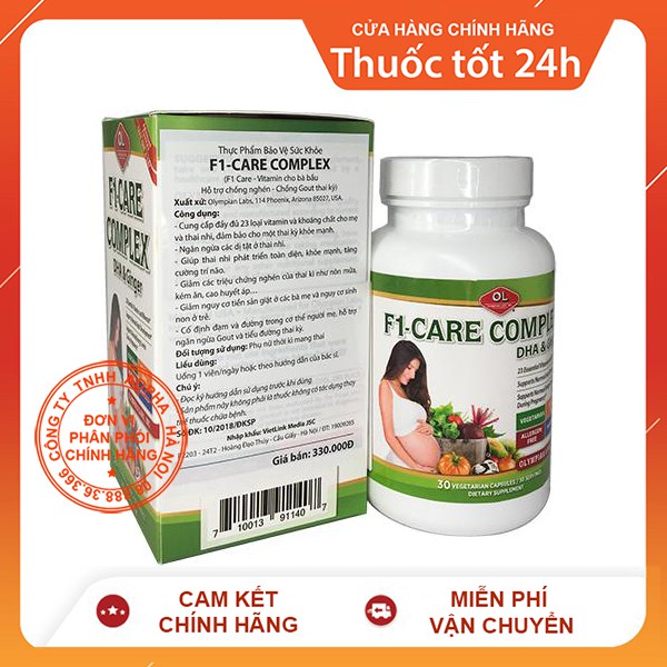 F1 Care Complex – Vitamin tổng hợp số 1 cho bà bầu