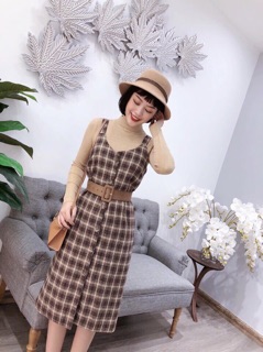 set dạ kèm áo len hàng qc L1