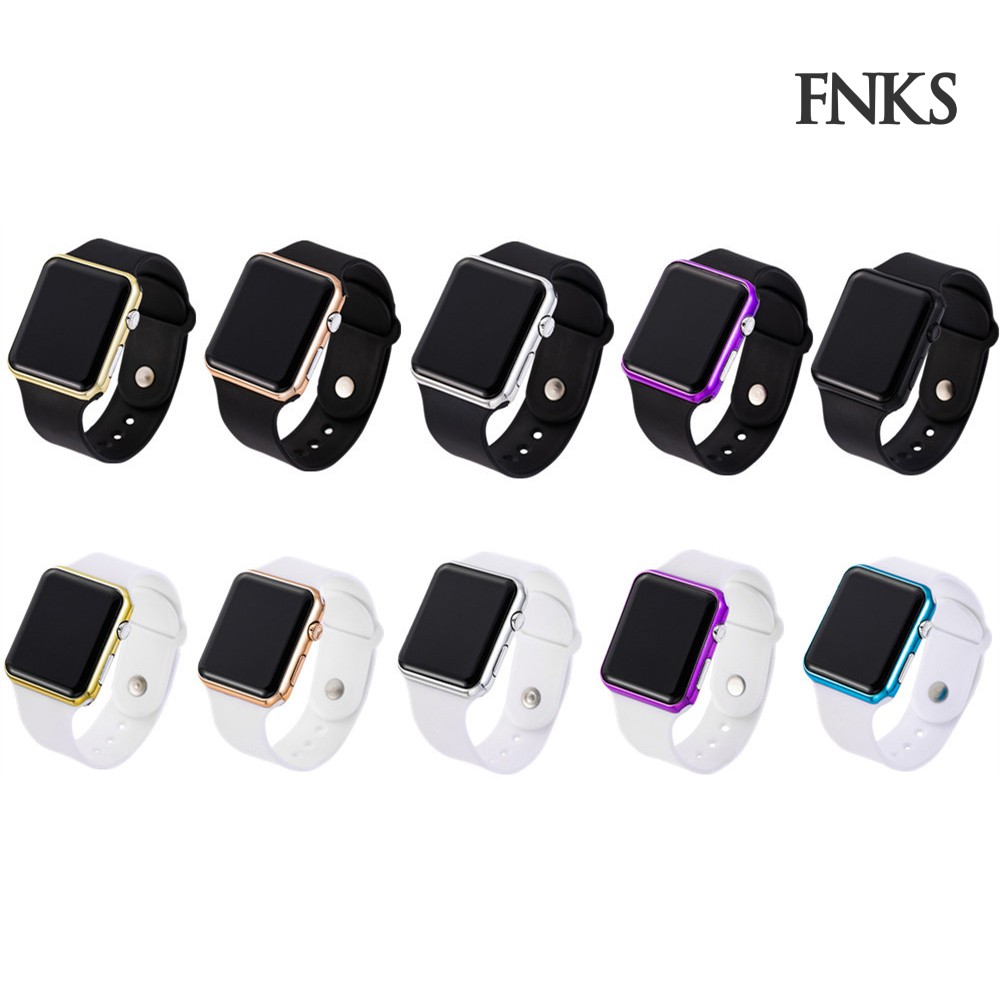 Đồng Hồ Điện Tử Mặt Vuông Dây Silicone Cho Bé | BigBuy360 - bigbuy360.vn