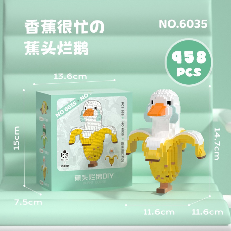 Bộ Đồ Chơi Lắp Ráp Mô Hình Chú Lừa Dễ Thương Cho Bé