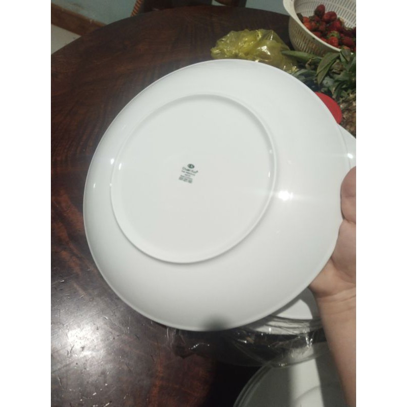 Dĩa sứ Ảo Cạn CK trắng size 6,7,8,9,10,12