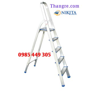 Thang nhôm tay vịn NIKITA cao 1,0m dùng cho gia đình