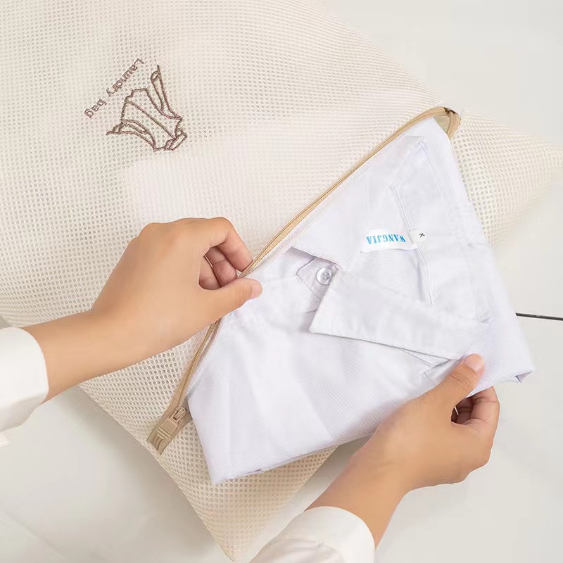 Túi Lưới Giặt Đồ Lót 2 Kiểu Dày Dặn Có Khóa Kéo Tiện Dụng