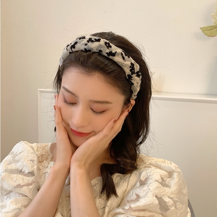 Băng Đô Cài Tóc Dạng Lưới Xoắn Phong Cách Mới 2022 Cho Nữ