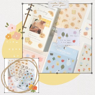 Hình dán Cute Emo Sticker Trang Trí Planner, Sổ Kế Hoạch, Điện Thoại - Tiệm Ngựa Gỗ