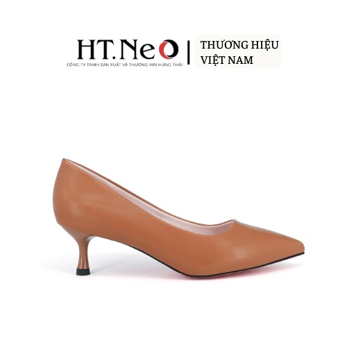 Giày cao gót nữ 3cm HT.NEO Da thật 100%, Thiết kế mũi nhọn phong cách basic nhẹ nhàng CS235