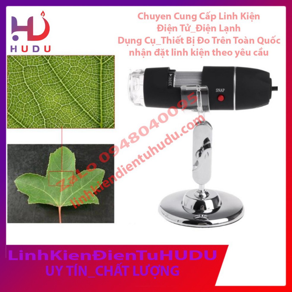 Kính Hiển Vi Điện Tử Phóng Đại 1600X Kết Nối Điện Thoại Và Máy Tính Digital Microscope