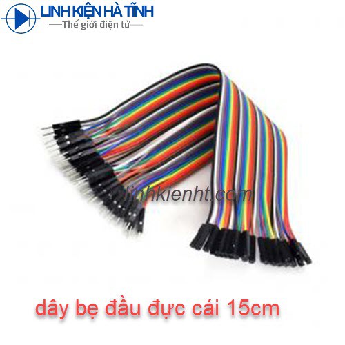 DÂY BUS DÂY CẮM TEST BOARD 15CM ĐỰC - CÁI  (40 SỢI)