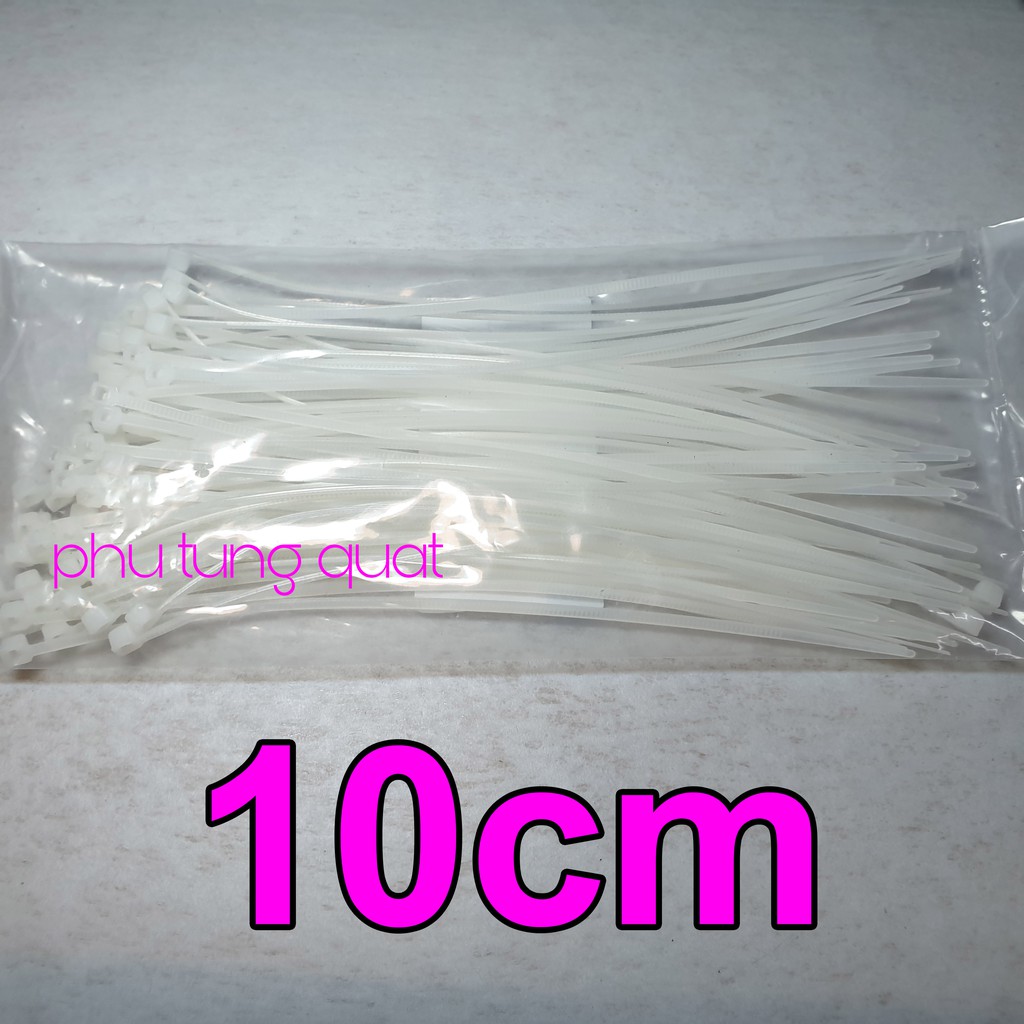 500 sợi Dây rút 1 tấc - phụ tùng quạt lạt nhựa 10cm